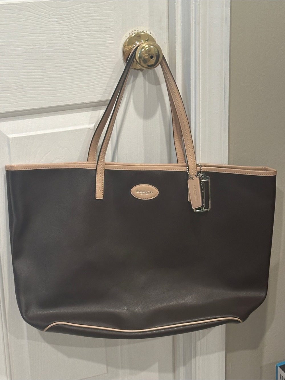 Coach Brown Leather Tote